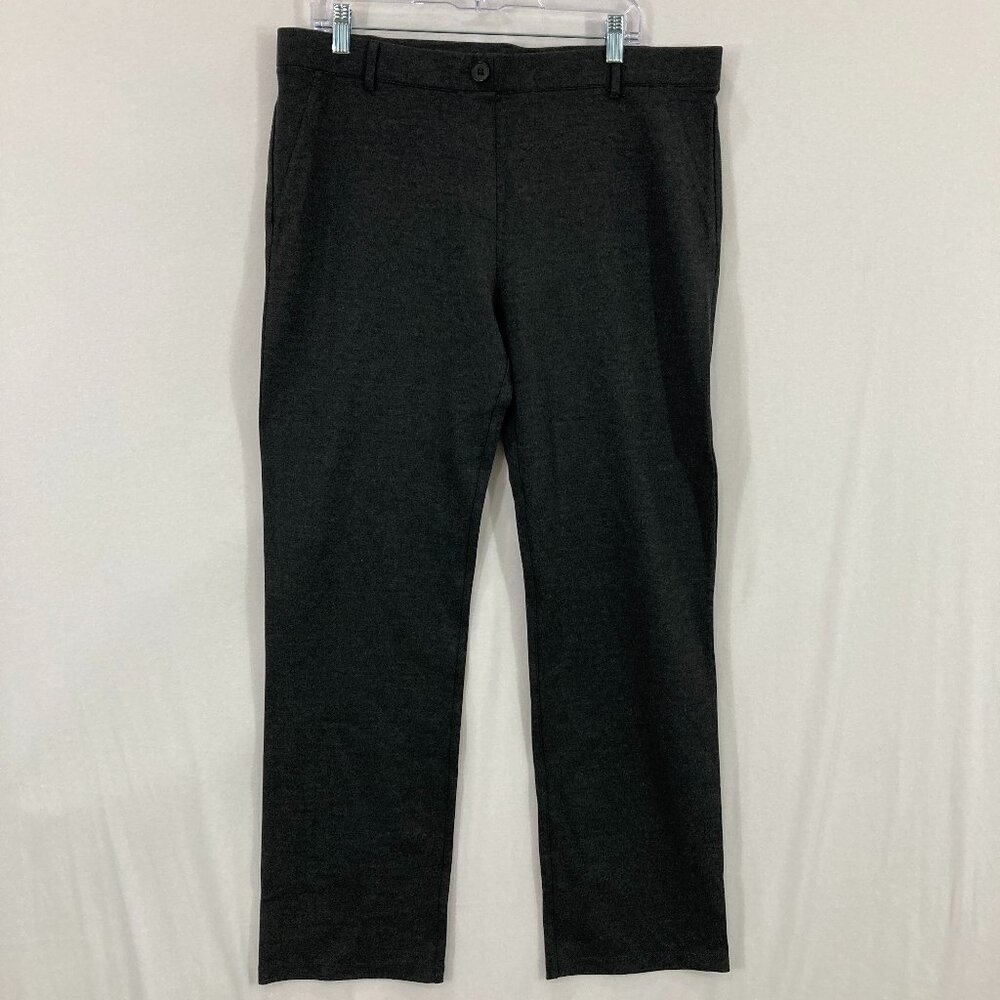 Betabrand size 2XL Petite Dark Gray Dress Pant Yoga Pant Office Preppy